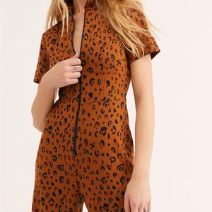Free people leopard romper